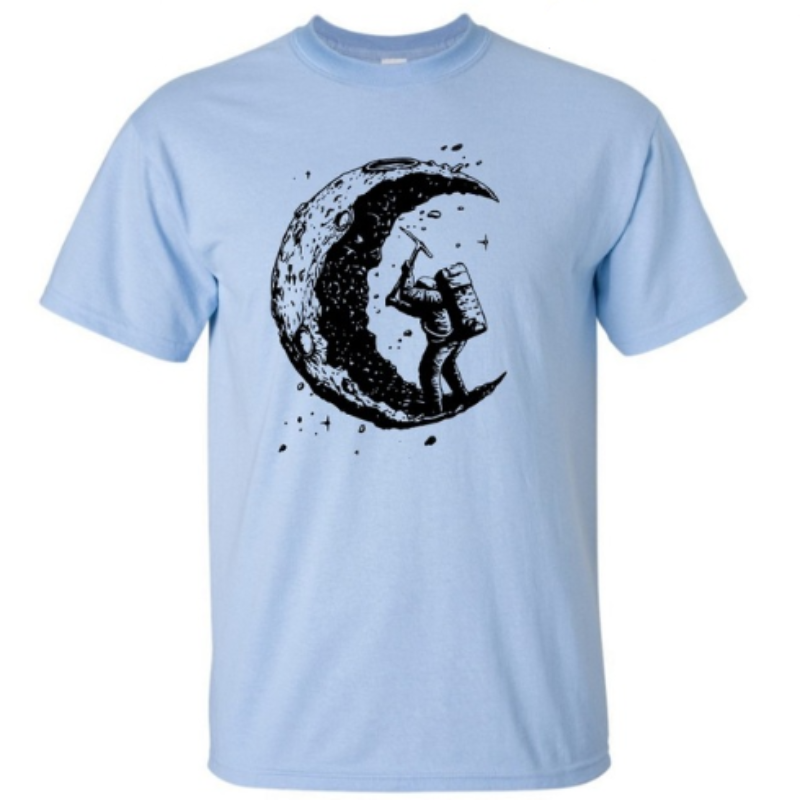 Dig the Moon Tee: Graphic Men's O-Neck T-Shirt