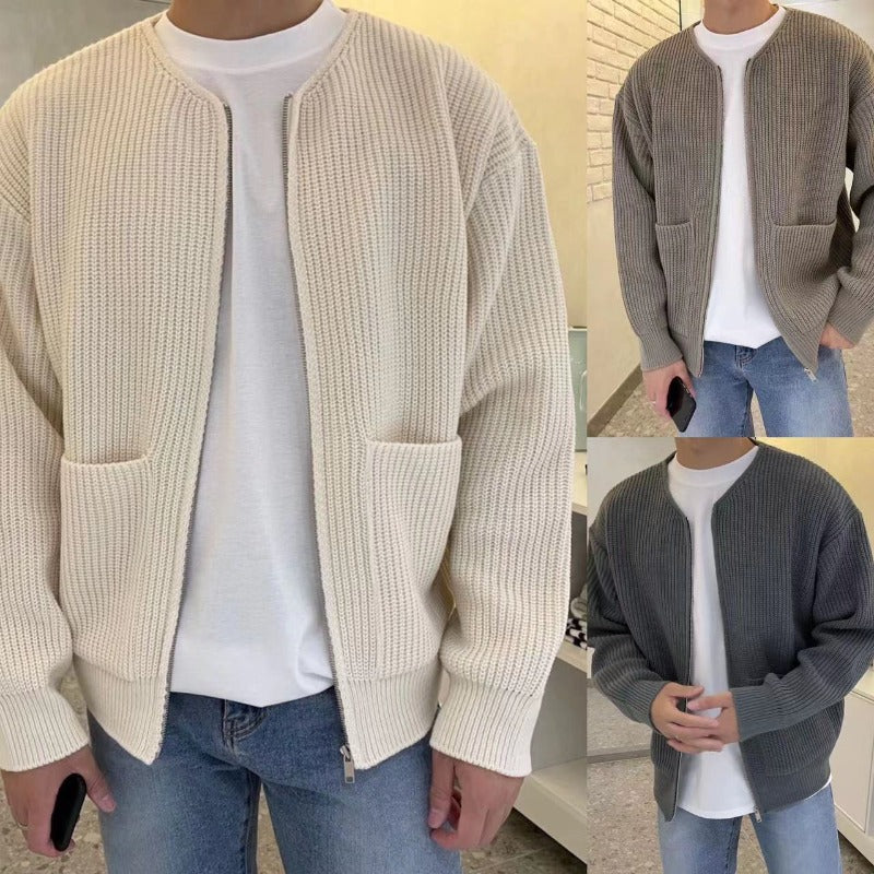 Cozy Knitted Men's Cardigan: Your New Go-To Sweater