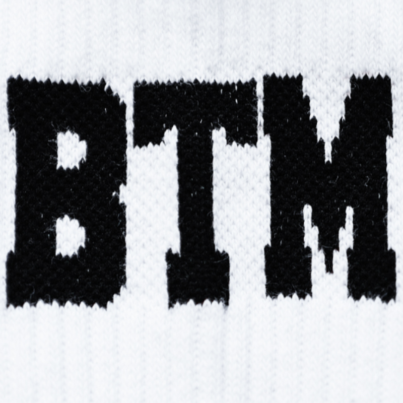 Rep Your Hustle: High-Top Sports Socks With A BTM Boost