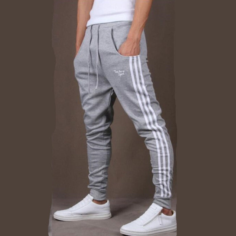 No Jeans Zone: Side-Striped Cotton Sweatpants On Fleek