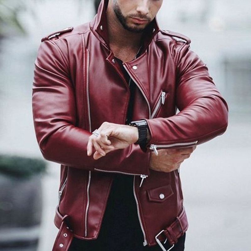 Sleek & Stylish: Slim Leather Jacket