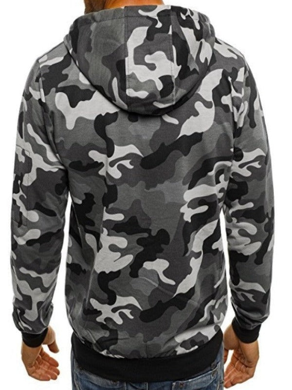 Stealth Style: Camo Cardigan Hoodie