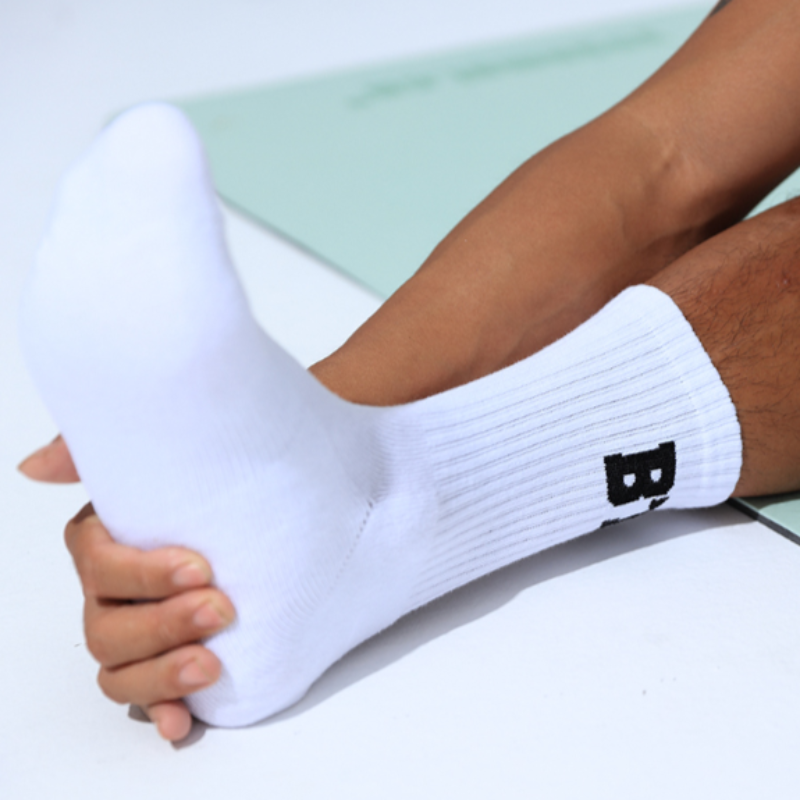 Rep Your Hustle: High-Top Sports Socks With A BTM Boost