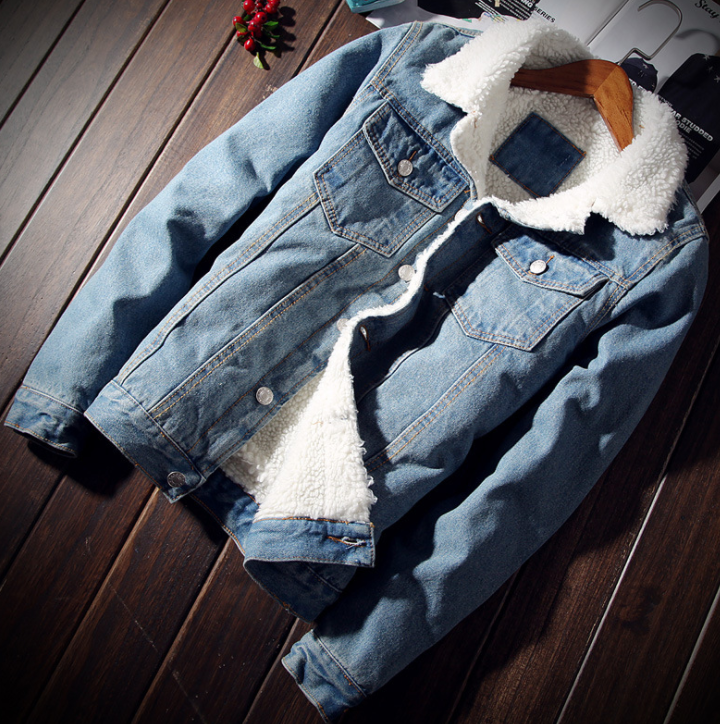 Oversized Denim Bomber Jacket