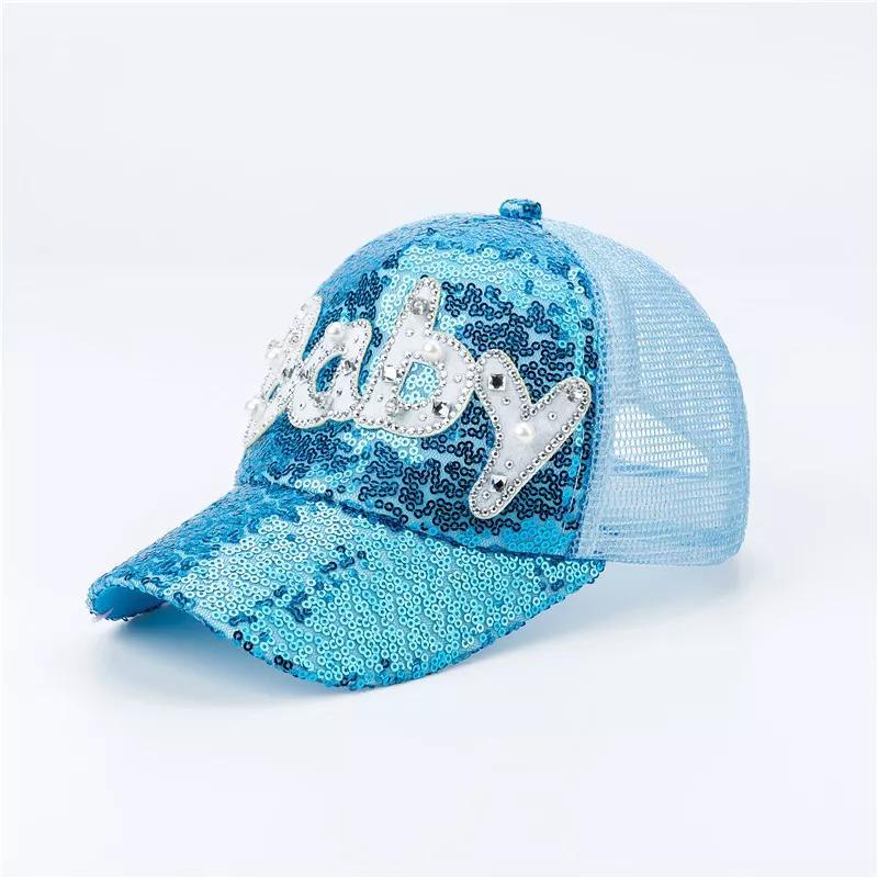 Sparkly Sun Protection: Baseball Cap With Sequins