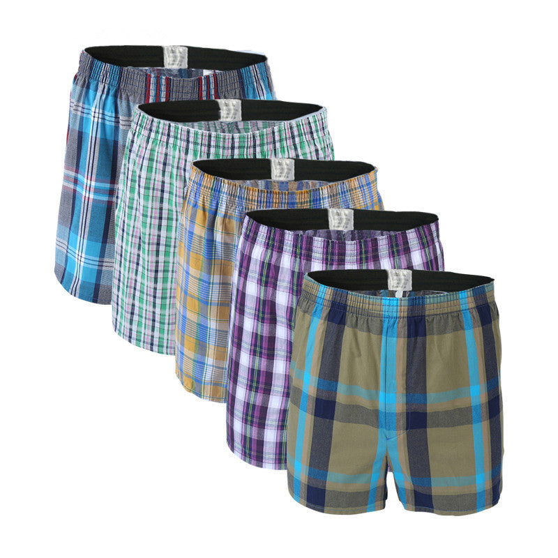 5pcs Ultra-Soft Woven Boxer Shorts