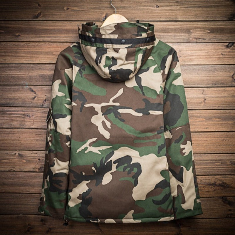 Concealed Comfort: Camouflage Cotton Jacket