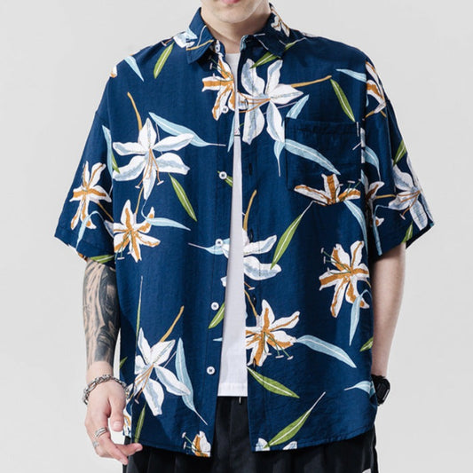 Island Vibes: Tropical Floral Shirt