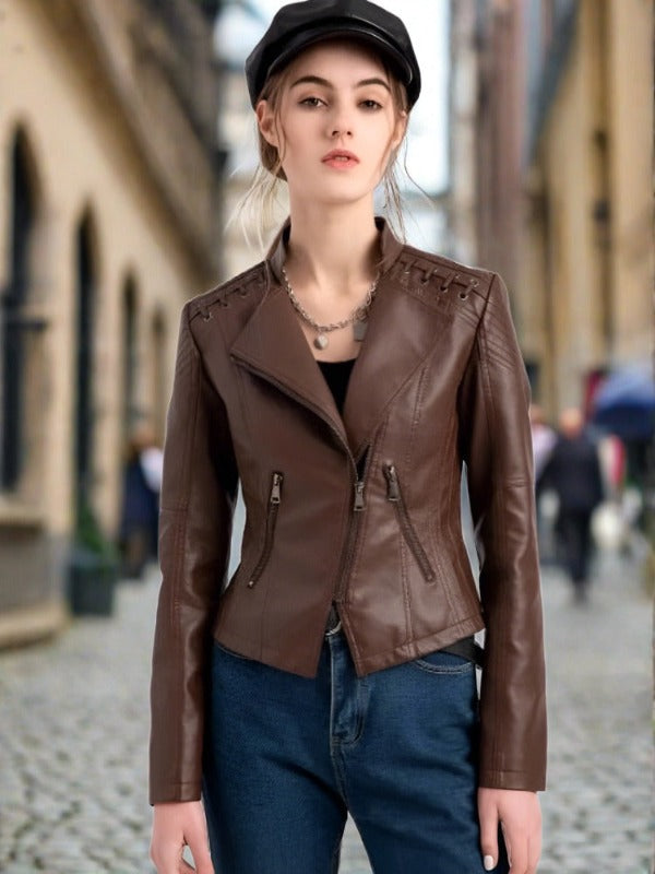 Elevated Faux Leather Jacket: For A Sleek Silhouette