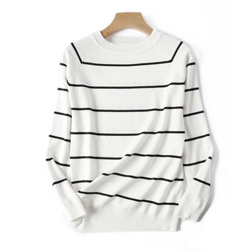 Knit Up Your Happiness: Women's O-Neck Sweater, Pure Bliss Guaranteed