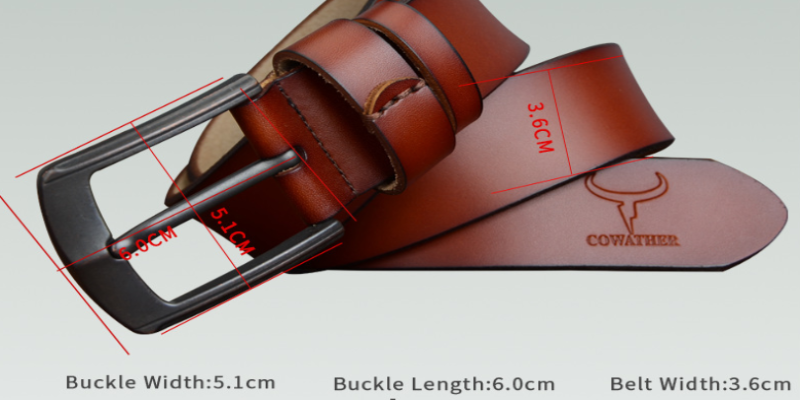 Sharpen Your Style: Dynamic Buckle Leather Belt