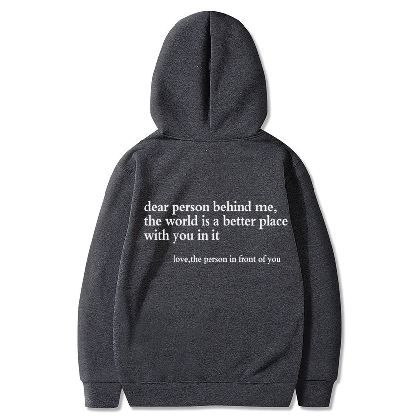 Share The Vibe: Cozy Hoodie With A Positive Message