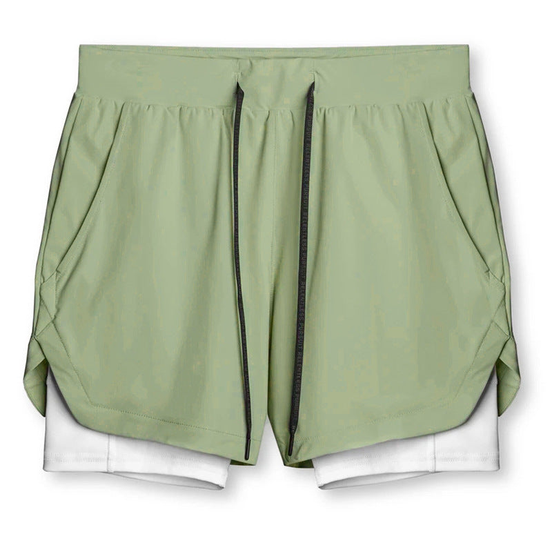 Conquer Your Workout In Comfort: Double-Layered Shorts With Hidden Pockets