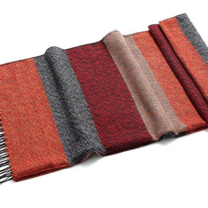 Cashmere Touch Luxe Scarf: Stripe Up Your Style