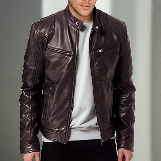 Built For Confidence: Premium PU Leather Jacket For A Polished Look