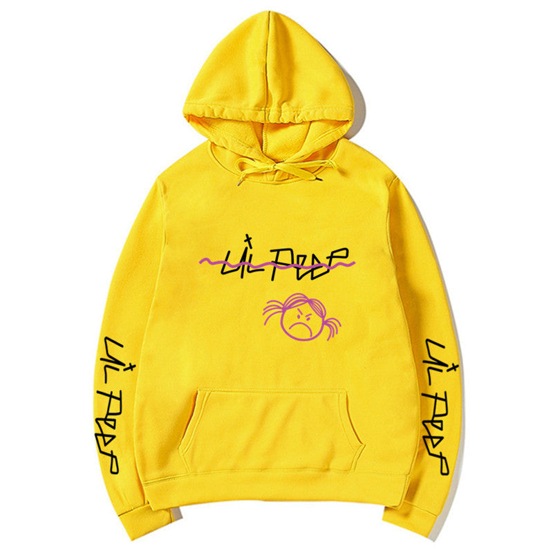 Channel Your Inner Emo Vibe: Lil Peep Print Hoodie