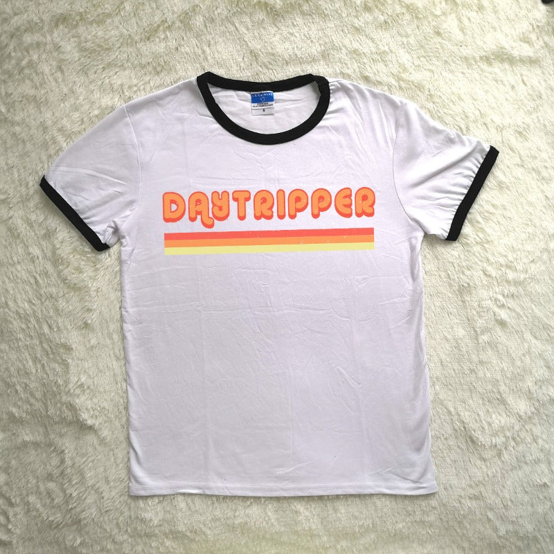 Daytripper Ringer Tee: Retro Vibes, Modern Comfort