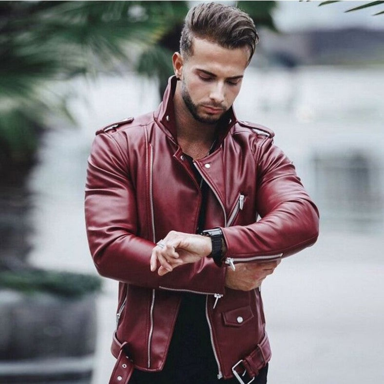 Sleek & Stylish: Slim Leather Jacket