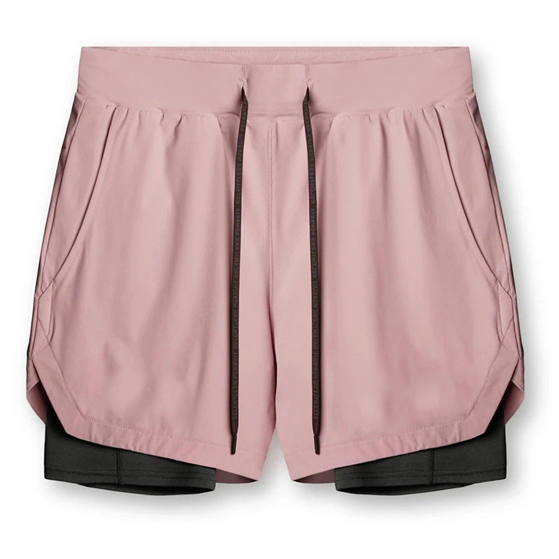 Conquer Your Workout In Comfort: Double-Layered Shorts With Hidden Pockets