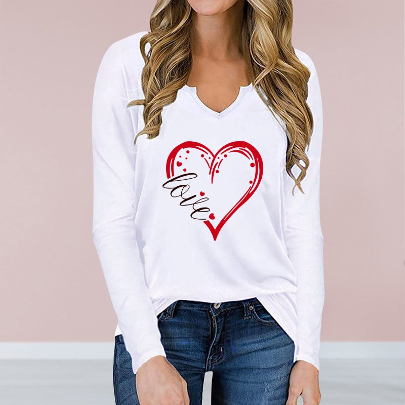 Love Struck: Long Sleeve Top With Heart Detail