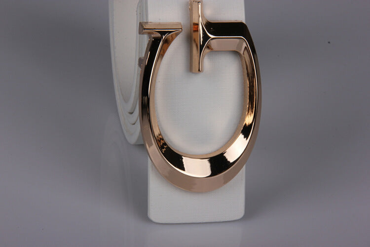 Sleek Alloy Buckle Belt