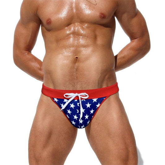 Freedom Feels: American Flag Swim Briefs