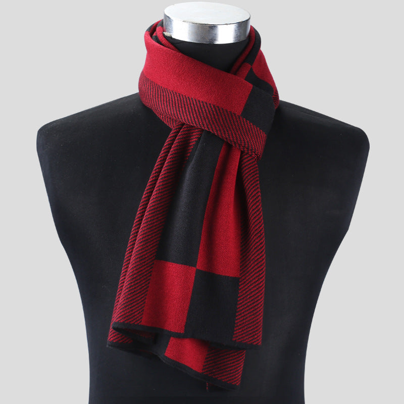 Stay Warm & Chic: Plaid Men's Scarves