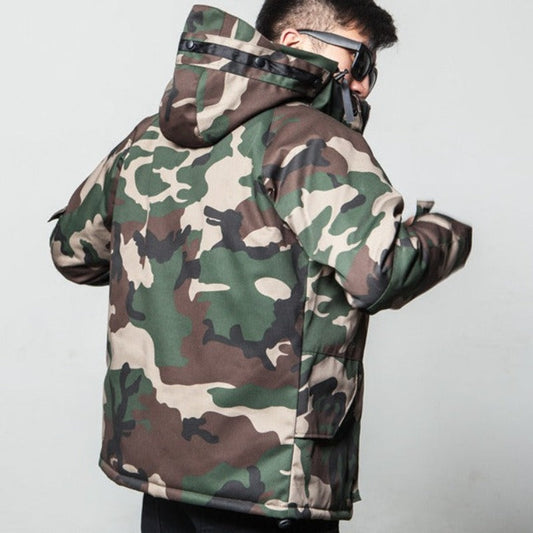 Concealed Comfort: Camouflage Cotton Jacket