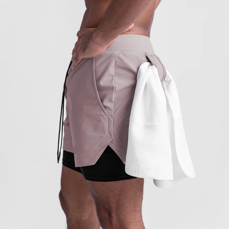 Conquer Your Workout In Comfort: Double-Layered Shorts With Hidden Pockets