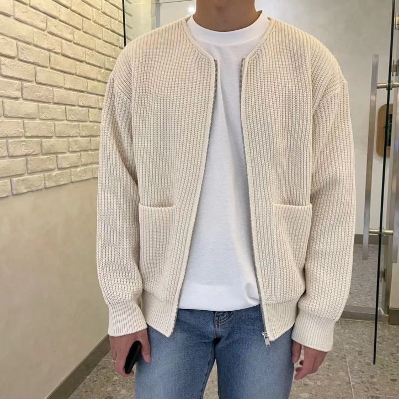 Cozy Knitted Men's Cardigan: Your New Go-To Sweater