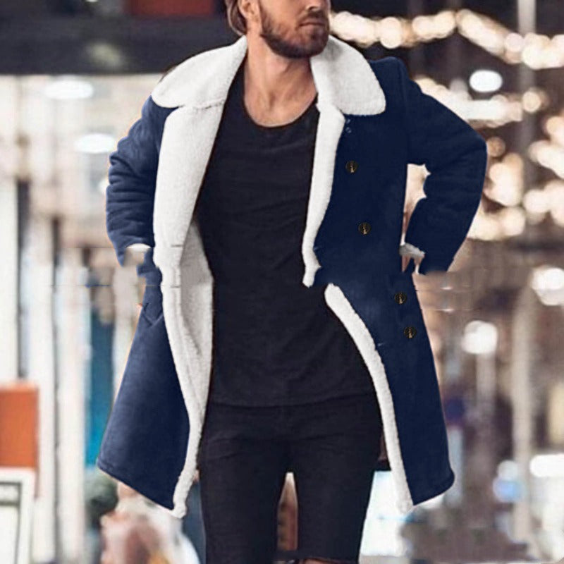 Rugged Comfort Meets City Style: The Polar Fleece Suede Duo Coat