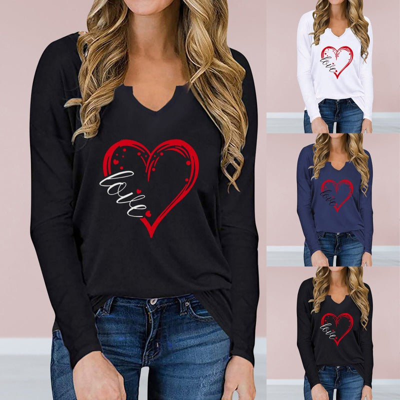 Love Struck: Long Sleeve Top With Heart Detail