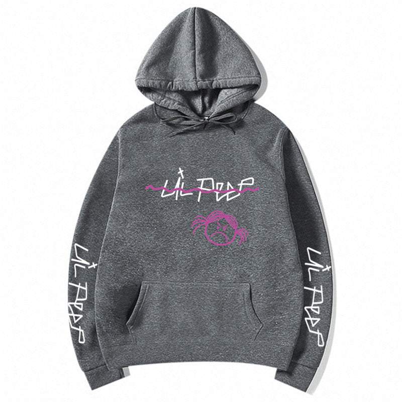 Channel Your Inner Emo Vibe: Lil Peep Print Hoodie