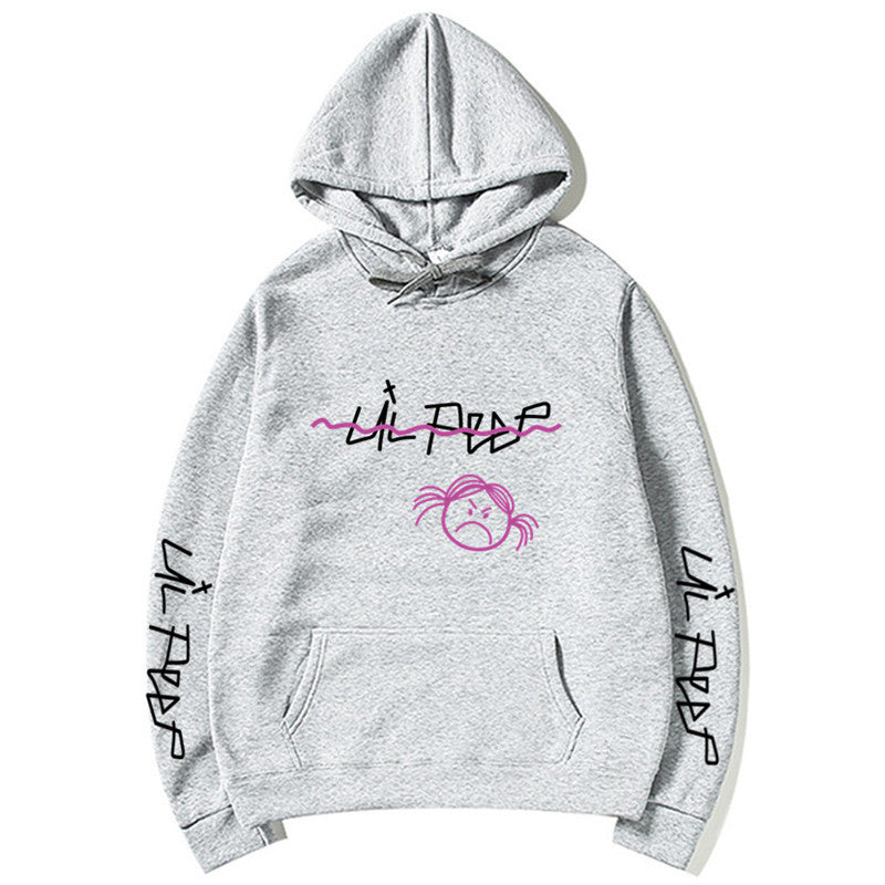 Channel Your Inner Emo Vibe: Lil Peep Print Hoodie