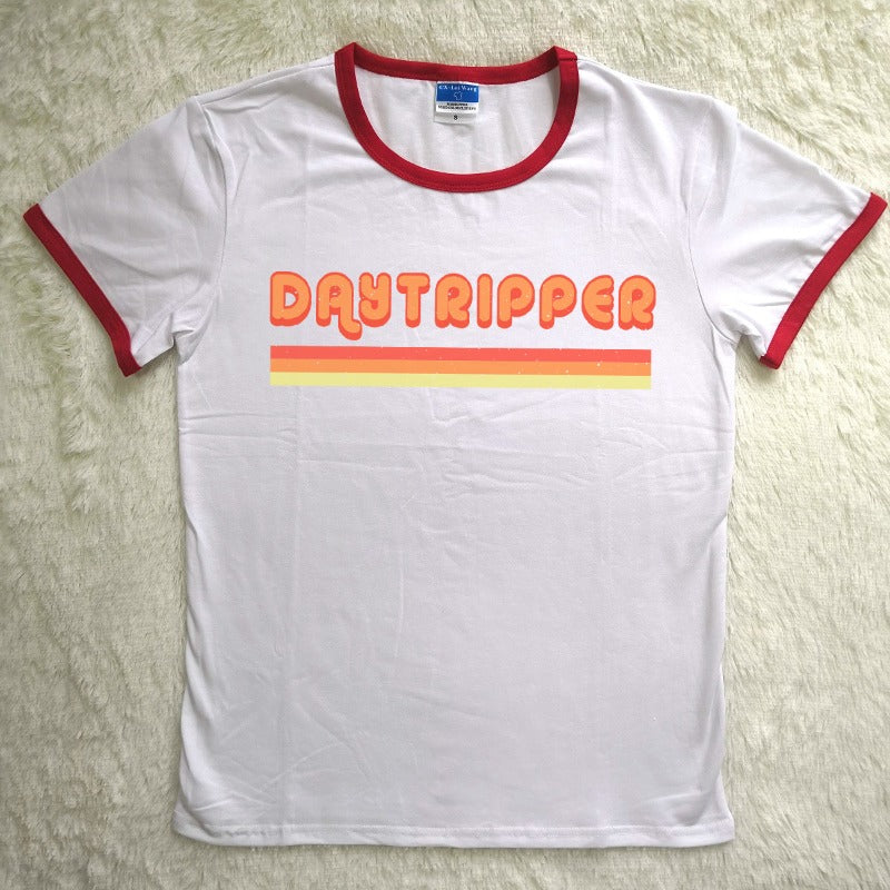 Daytripper Ringer Tee: Retro Vibes, Modern Comfort