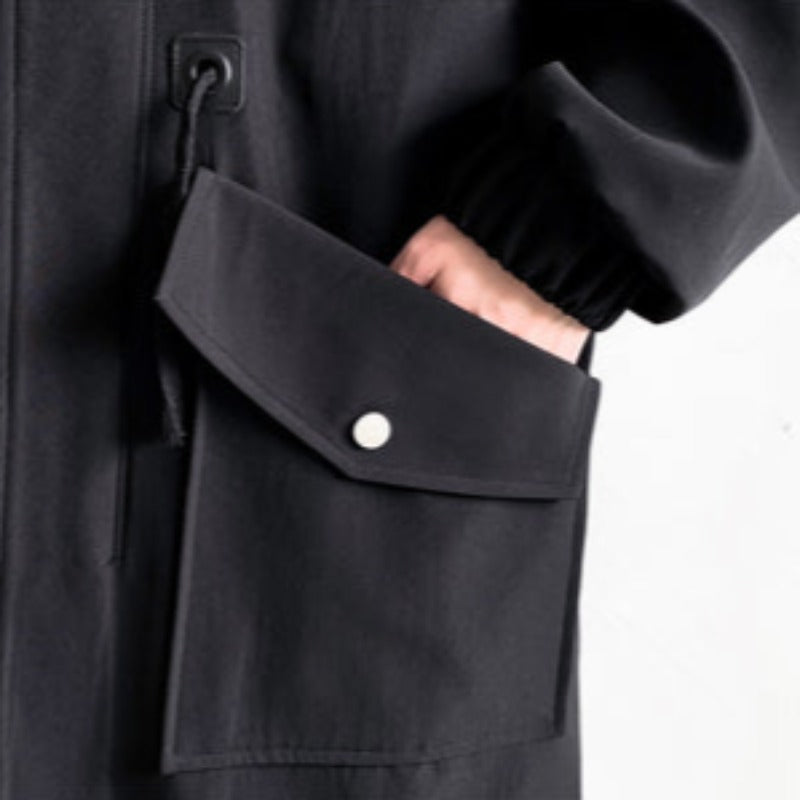 Face Any Weather In Style: Big Pocket Windbreaker Hooded Coat