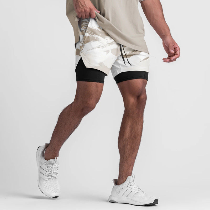 Conquer Your Workout In Comfort: Double-Layered Shorts With Hidden Pockets