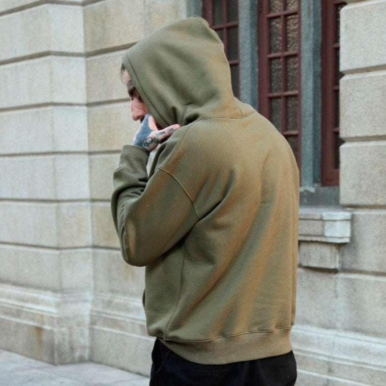 Pure Comfort: Wrap Up In This Solid Color Cotton Hoodie (For Him)