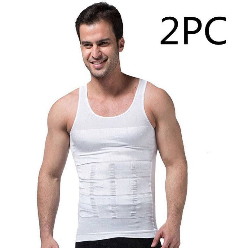 Contour Control: Men's Sleek Tank Top That Sculpts Your Shape