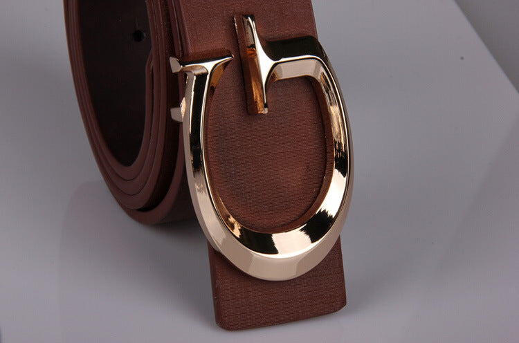 Sleek Alloy Buckle Belt