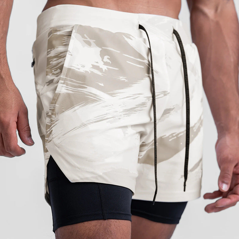 Conquer Your Workout In Comfort: Double-Layered Shorts With Hidden Pockets