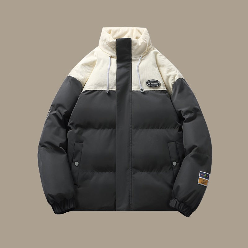 Stand Out In This Head-Turning Two-Tone Puffer Jacket