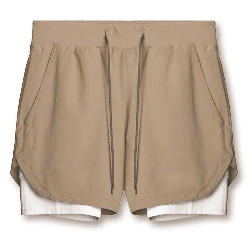 Conquer Your Workout In Comfort: Double-Layered Shorts With Hidden Pockets