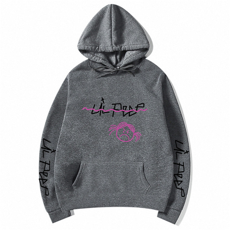 Channel Your Inner Emo Vibe: Lil Peep Print Hoodie