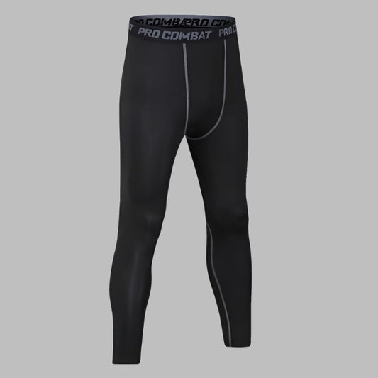 Don't Just Train, Dominate: Men's Black Leggings Made For Winning