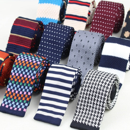 Knitted Skinny Ties For Men: 35+ Colors & Endless Style Possibilities