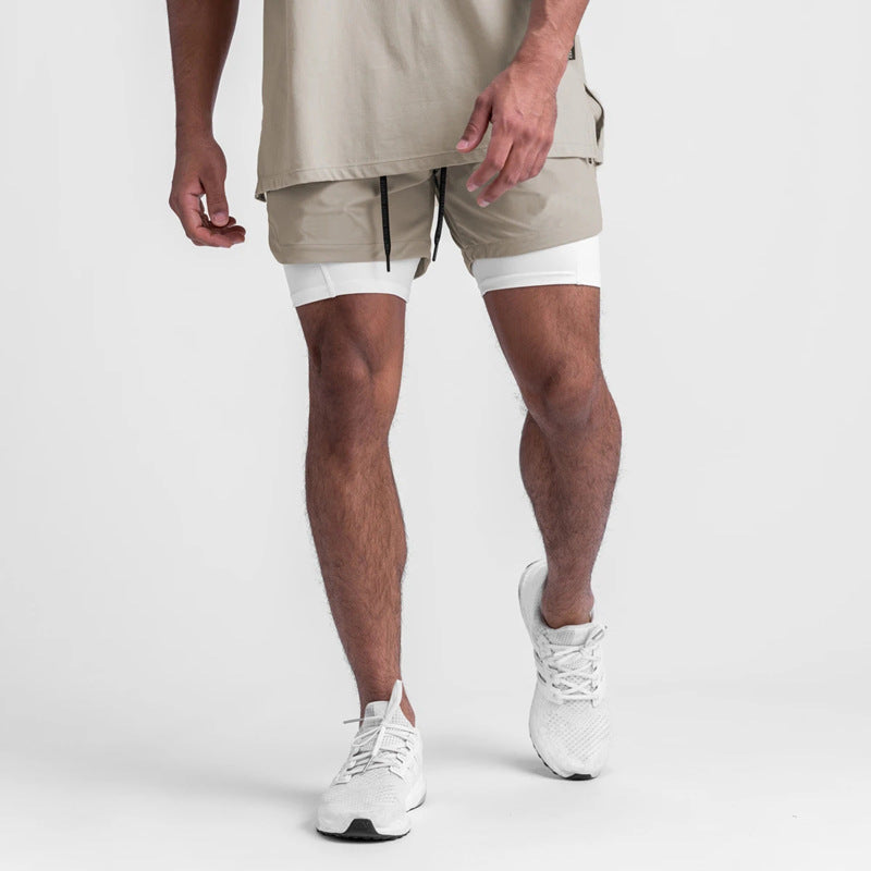 Conquer Your Workout In Comfort: Double-Layered Shorts With Hidden Pockets