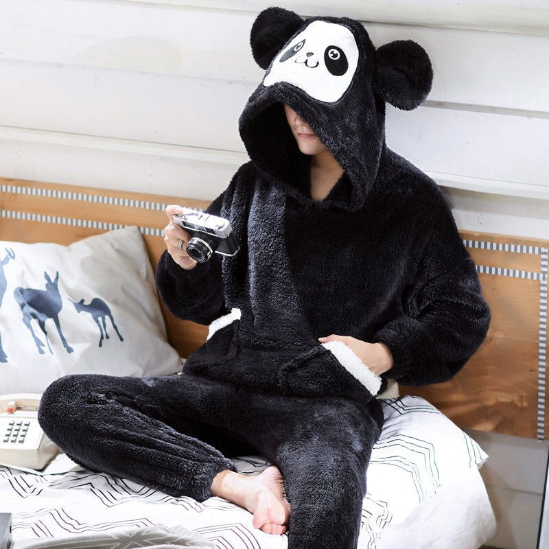 Cozy Up With Character: Animal Hooded Onesies For Men