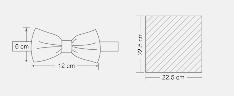 Gentleman Essentials: Bow Tie, Handkerchief & Cufflinks Set