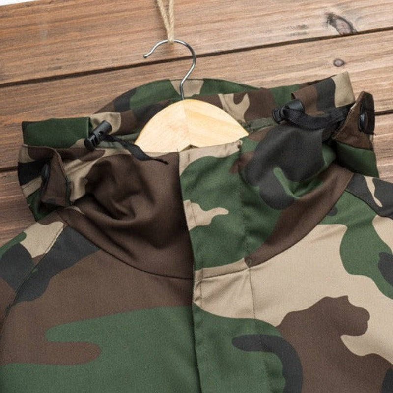 Concealed Comfort: Camouflage Cotton Jacket